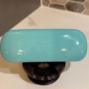 Kate Spade ♠️ Sun/Eyeglass “wink wink” Hardshell case in Tiffany Blue
